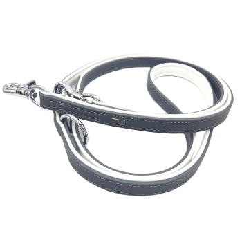 Smycz Dla Psa Składana Przepinana Regulowana Skórzana Mocna Długa 2m